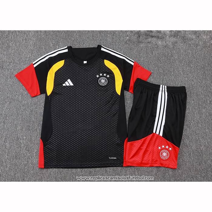 Fato de Treino Alemanha 2025-2026 Manga Curta Preto - Calcas Curta